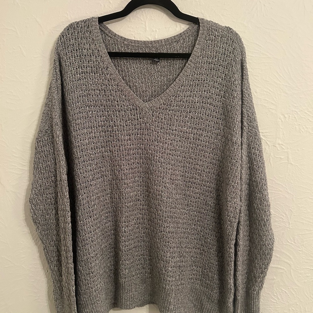 American Eagle Outfitters Charcoal Knit Sweater